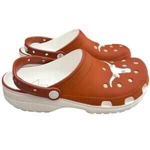 CROCS TEXAS LONGHORNS CLASSIC CLOG MENS 9 WOMENS 11 NWOT
